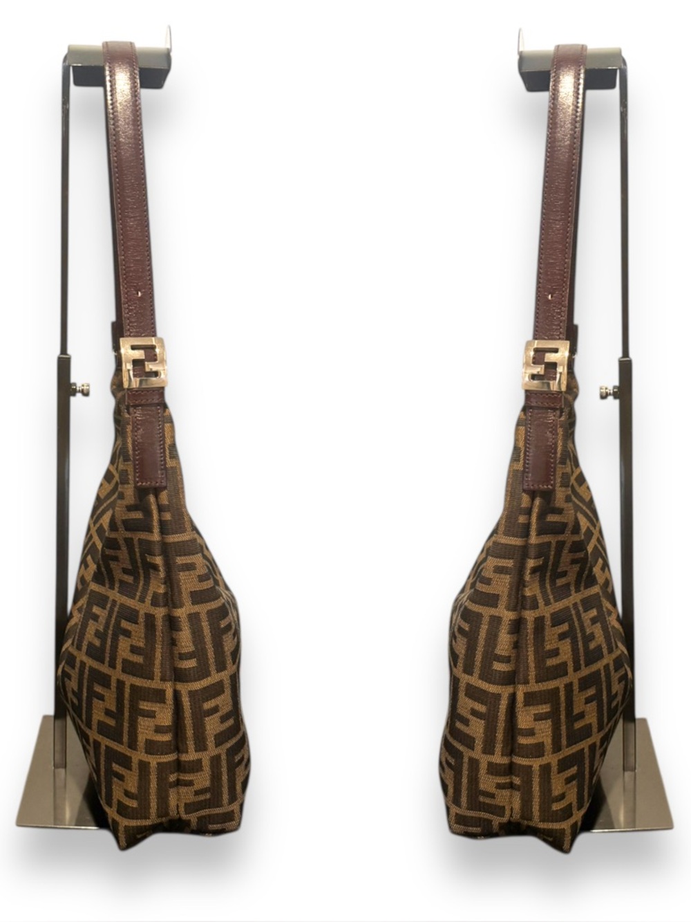 FENDI Zucca V-Cut Shoulder Bag - Picture 4 of 14